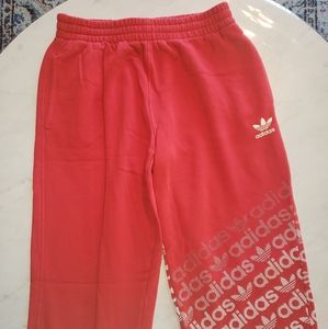 Adidas Red Logo Sweatpants